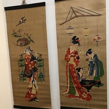 Painted Hanging Scroll Pair (Seattle)