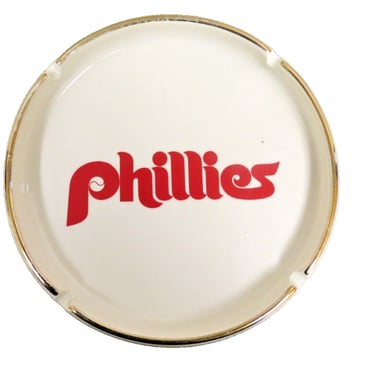 Vintage Philadelphia Phillies Ashtray - MLB Baseball 
