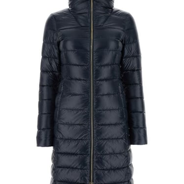 Herno Women Dark Blue Nylon Down Jacket