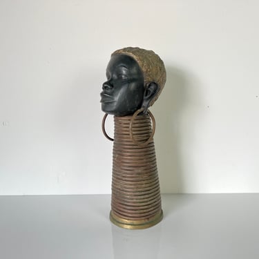 Karl Hagenauer Style African Lady Bust Sculpture 