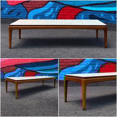 Lane Rhythm Coffee Table – Custom Tile Top 