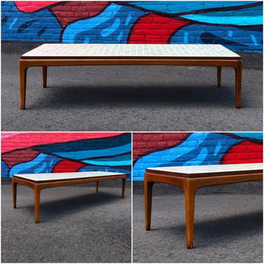 Lane Rhythm Coffee Table – Custom Tile Top 