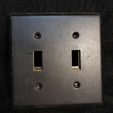 Steel Double Toggle Light Switch Covers 4.5 x 4.5