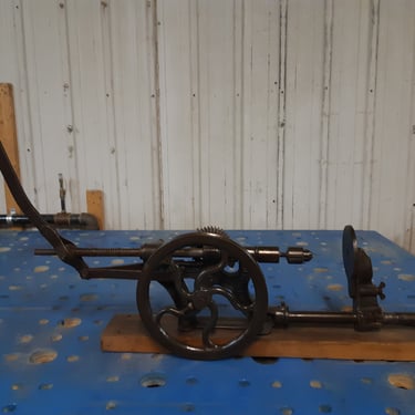 Antique industrial cast iron drill press 