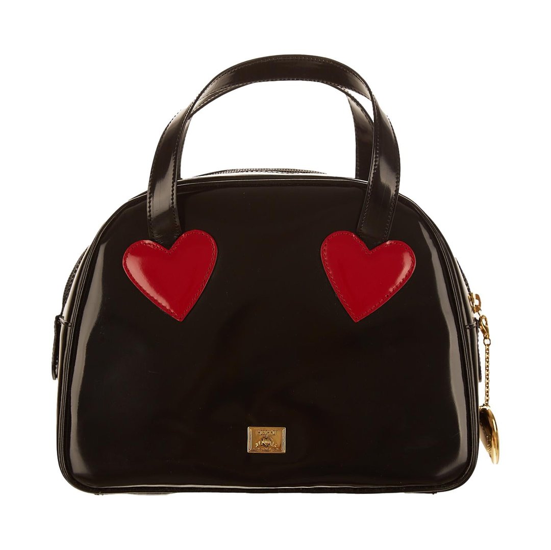 Moschino Black Heart Top Handle Bag | Treasures of NYC | New York, NY