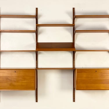 Poul Cadovious Royal System Teak Wall Unit, Circa 1960s - *Please ask for a shipping quote before you buy. 