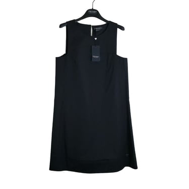 TWINSET Simona Barbieri Black Shift Dress Halter Top Spring Streetwear EU42/US6 