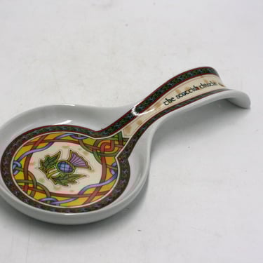 vintage Scottish Thistle Spoon Rest 