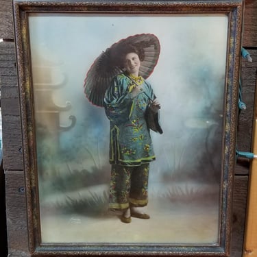 Antique Fred Hartsook Asian Theme Photograph 