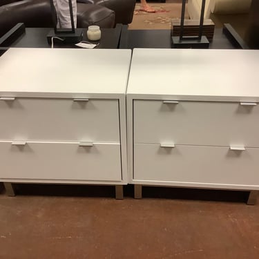 Pair of Two Drawer Nightstands from Room &amp; Board