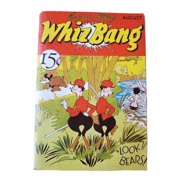 1933 Captain Billy's Whiz Bang Magazine Hunters & Bears Vol 8 No. 179 Comic Book 