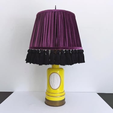 1940s Coat of Arms Lamp & Shade 