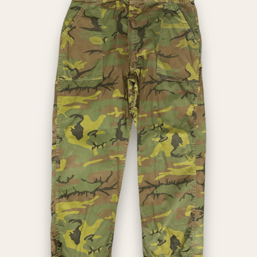 Vintage 1960’s-70’s Camouflage Poplin Baker Pants W:37