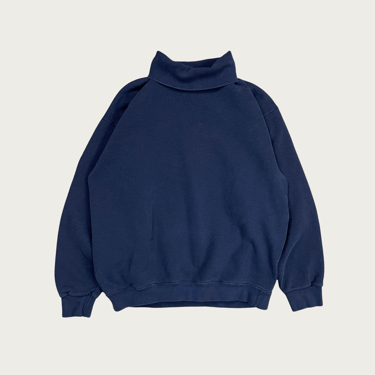 (L) Navy Turtleneck Sweatshirt