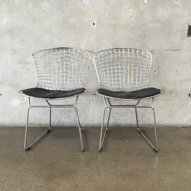 Pair Of Chrome Bertoia Chairs