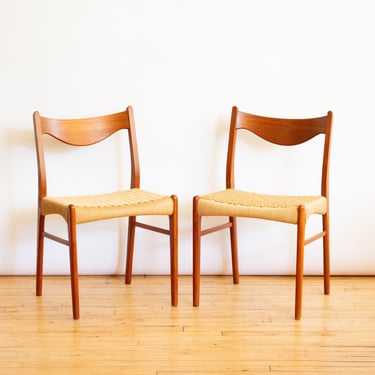 Set of 4 Arne Wahl Iversen Dining Chairs
