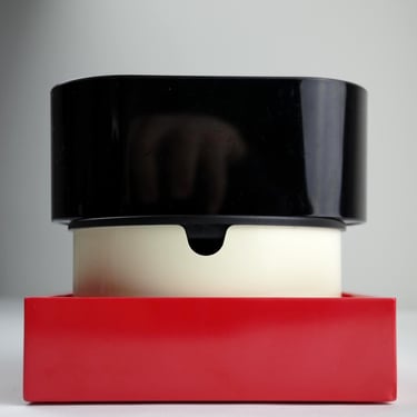 Scandinavian Desk Organizer Set – Vintage Stelton by Erik Magnussen & Decembre by Karhumuovi – Danish Modern Office Storage 