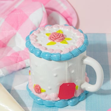 Canna Style Cake Mug with Lid