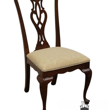 ETHAN ALLEN Georgian Court Collection Solid Cherry Traditional Chippendale Style Dining Side Chair 11-6420 