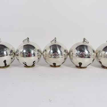 Vintage Silverplate Wallace Sleigh Bells - 1975, 1776-1976, 1978 and 1979 Silverplate Wallace Christmas Sleigh Bell 