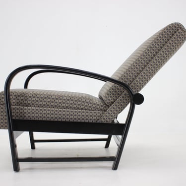 1940s Kropacek Kozelka Adjustable Armchair, Czechoslovakia 