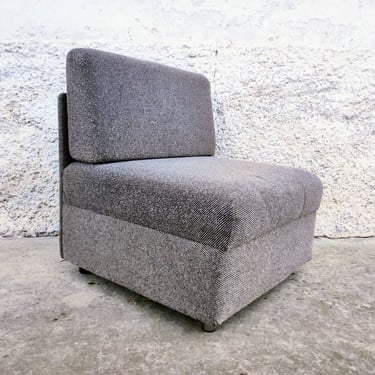 Vintage Armchair/ Retro Grey Armchair/ Mid Century Armchair/ Old Coctail Armchair/ Lounge Armchair / Vintage Furniture/ 80s/ Yugoslavia 