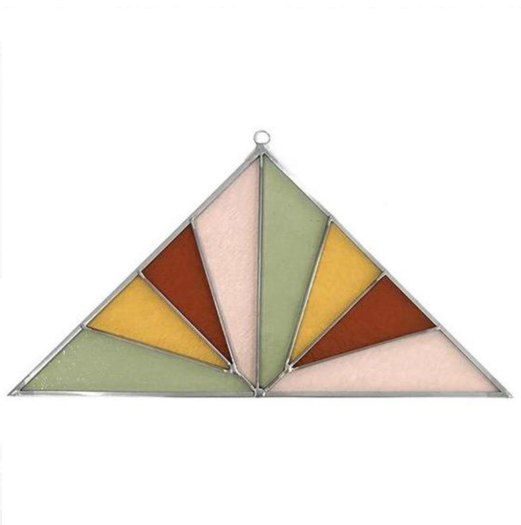 Large Triangle Stained Glass Panel | Humboldt House - Chicago, IL | ATTIC