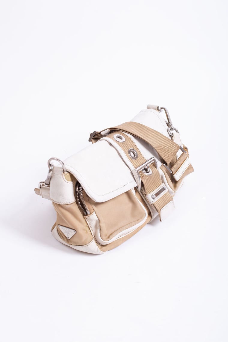 PRADA Nylon Mini Pochette Shoulder Bag in Nero Mini Hobo, Backroom  Clothing