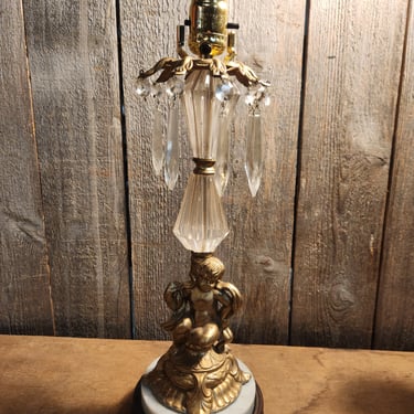 Hollywood Regency Style Table Lamp 6 x 18