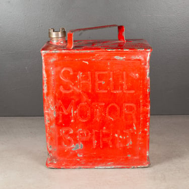 Vintage Shell Motor Spirit Petrol Can c.1940