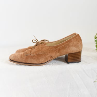 60s/70s Heeled Loafers - 8 