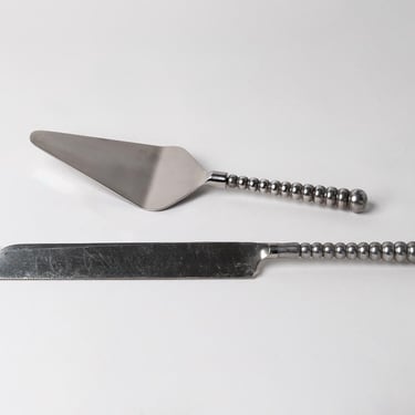 Stainless Steel Cake Server and Cake Knife 