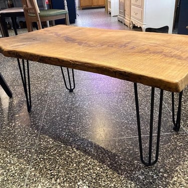 Rustic rough sawn live edge table 41” x 21.5” x 18”