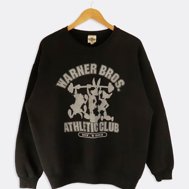 Vintage 1990 Warner Brothers Athletic Club Sweatshirt Sz L
