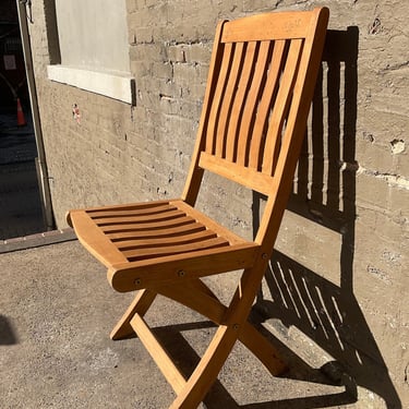 Folding Teak Patio Chair, Waterbury CT