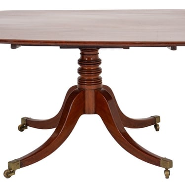 George III Style Mahogany Pedestal Table, 19th Century
