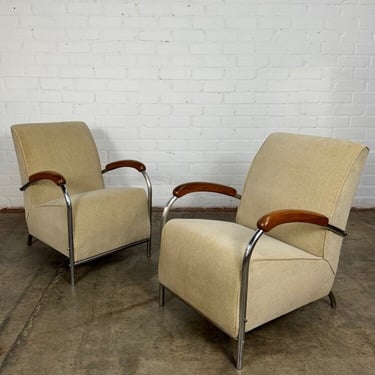 Tubular Art Deco Armchairs- sold separately 
