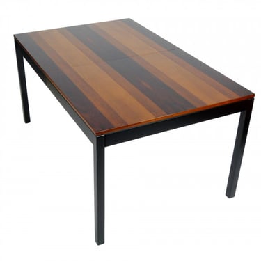 Milo Baughman Mixed Wood Dining Table for Directional