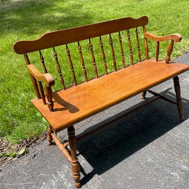 Solid maple wood bench 46x17x33" tall