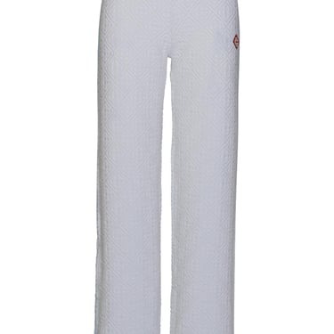 Casablanca 'Towelling' White Cotton Blend Pants Woman