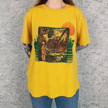 Vintage Soft Worn Forest Hunting Tee Shirt T-Shirt 