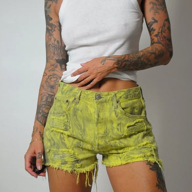 Levi's 501 Marbled Cut Off Shorts