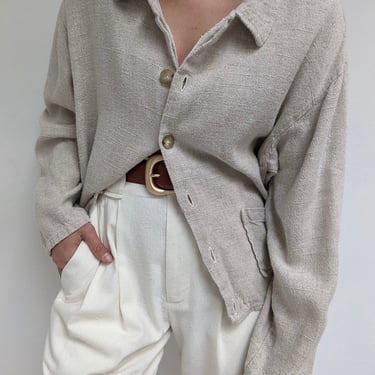 Vintage Woven Linen Day Jacket