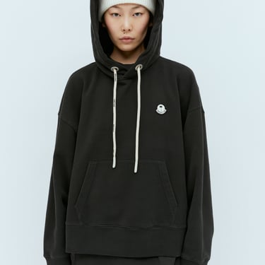 Moncler X Palm Angels Women Logo Patch Hooded Sweatshirt