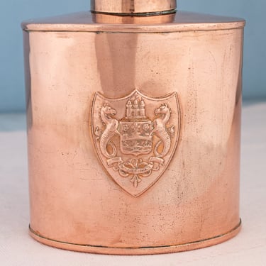 Antique Copper Cambridge Tea Caddy