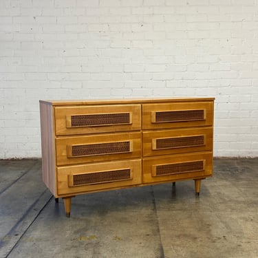 Maple & Cane Mid Century Dresser 