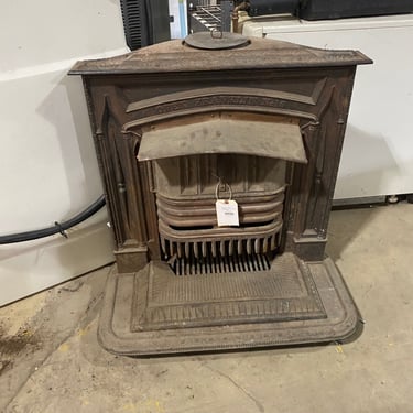 Antique (c. 1920) Cast Iron Fireplace Insert