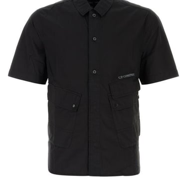 C.P. Company Man Black Cotton Shirt