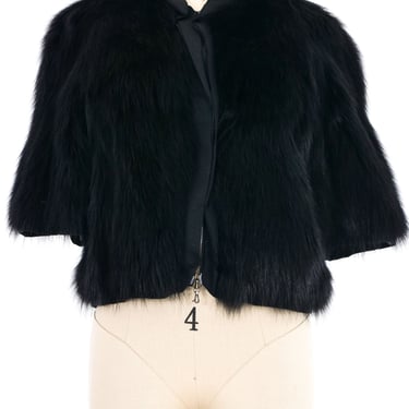 2008 Lanvin Cropped Fur Jacket