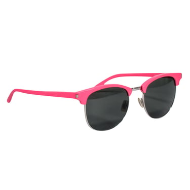 Saint Laurent - Hot Pink Acrylic Sunglasses